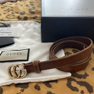 Gucci Belt - Genuine Brown Leather